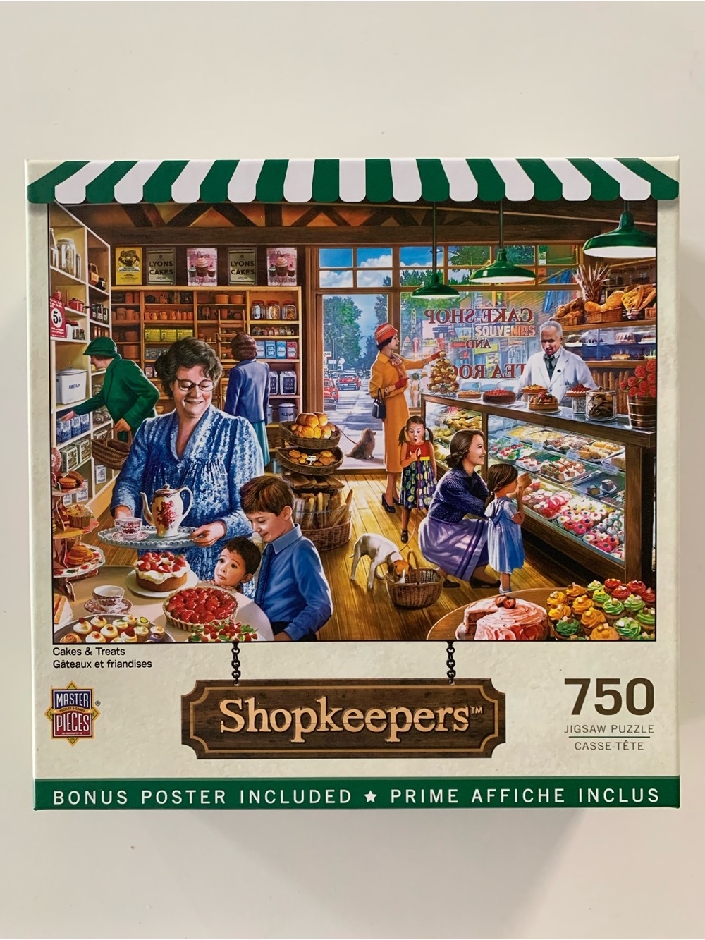 MasterPieces Cakes & Treats 750 Piece Shopkeepers Jigsaw Puzzle